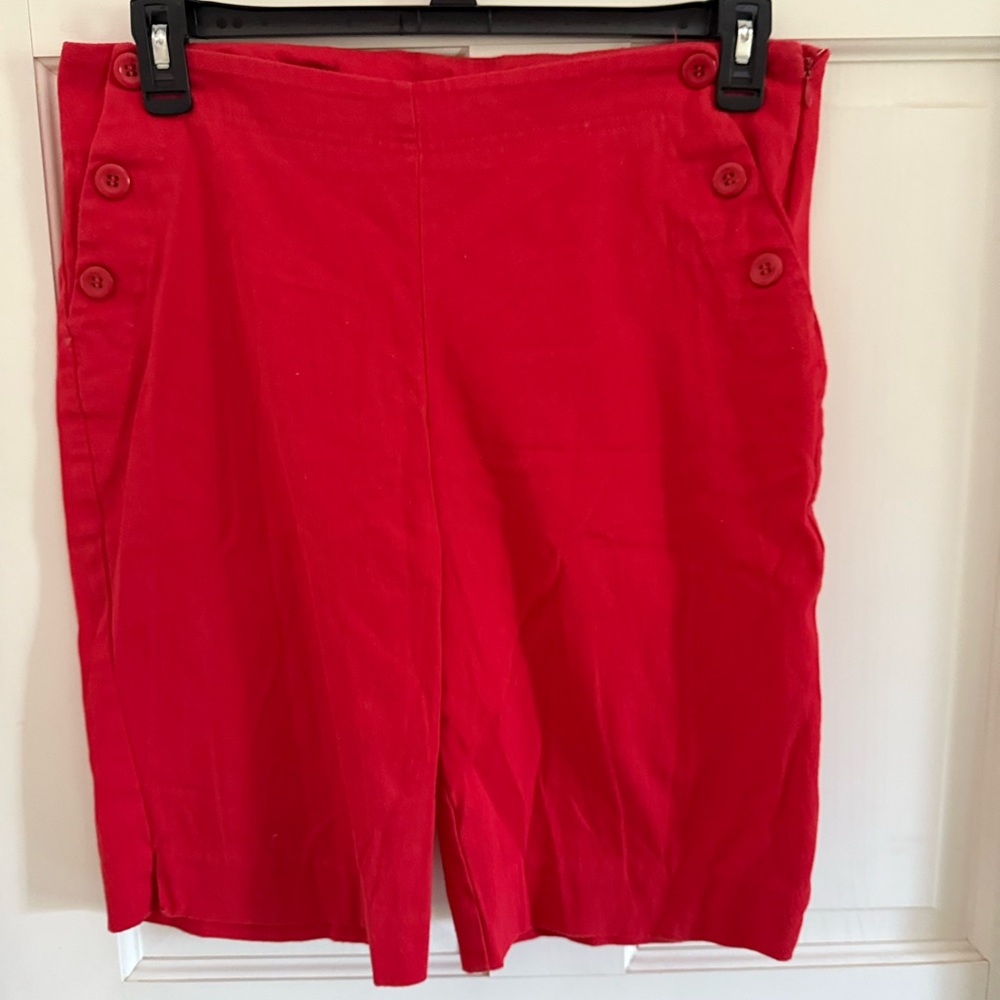 Ninety Vibrant Red Shorts